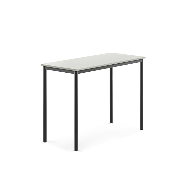 Levně Stůl BORÅS, 1200x600x900 mm, antracitově šedé nohy, HPL deska, šedá