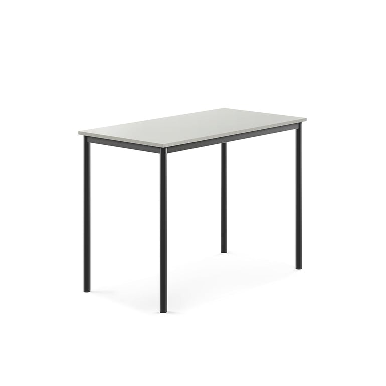 Levně Stůl BORÅS, 1200x700x900 mm, antracitově šedé nohy, HPL deska, šedá