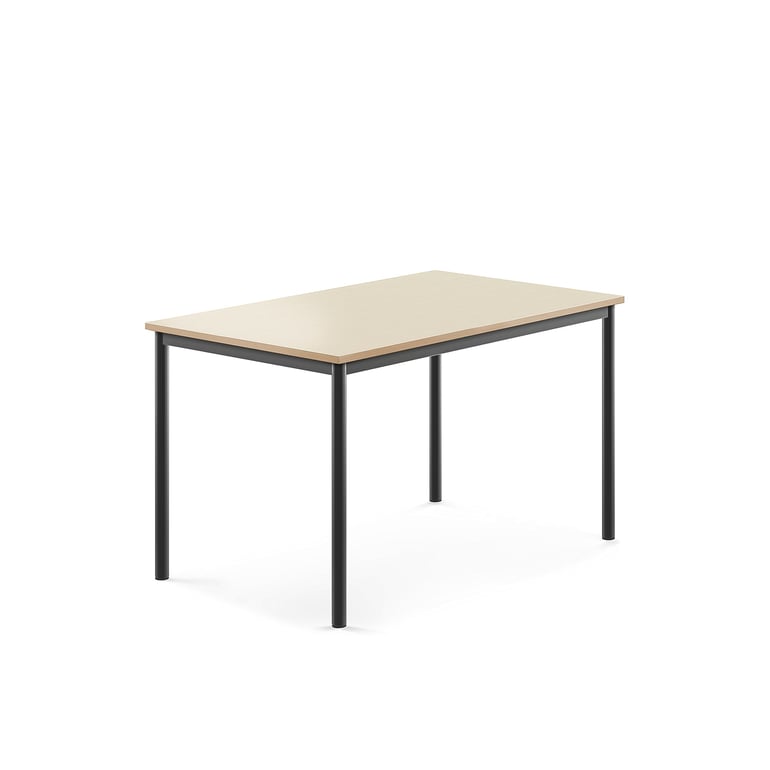 Levně Stůl BORÅS, 1200x800x720 mm, antracitově šedé nohy, HPL deska, bříza
