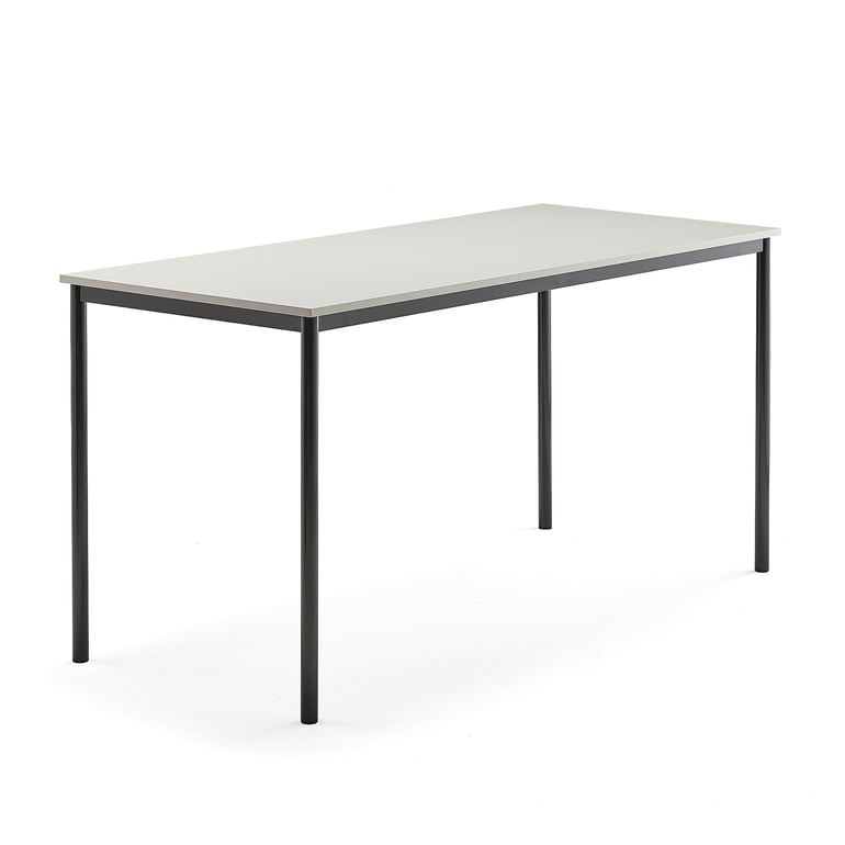 Levně Stůl BORÅS, 1800x800x900 mm, antracitově šedé nohy, HPL deska, šedá
