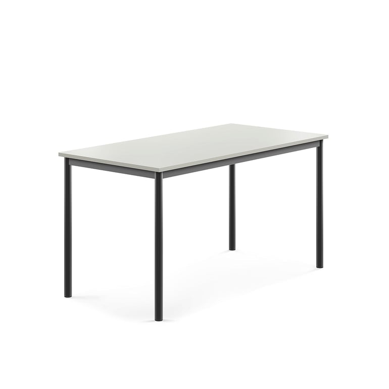 Levně Stůl SONITUS, 1400x700x720 mm, antracitově šedé nohy, HPL deska tlumící hluk, šedá