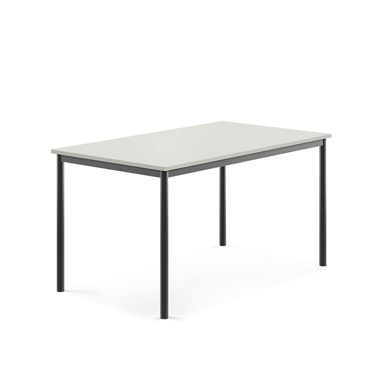 Levně Stůl SONITUS, 1400x800x720 mm, antracitově šedé nohy, HPL deska tlumící hluk, šedá