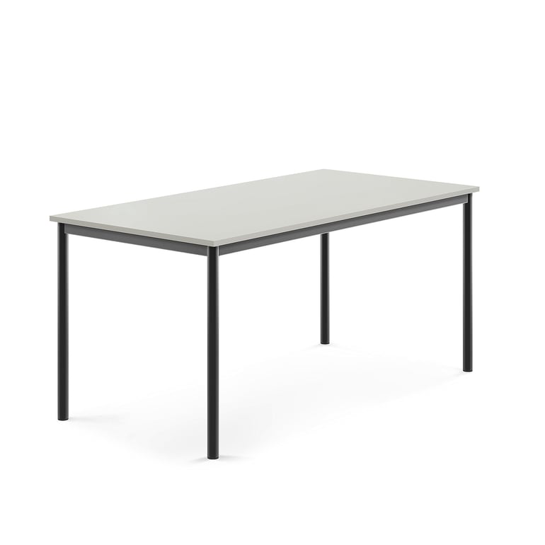 Levně Stůl SONITUS, 1600x800x720 mm, antracitově šedé nohy, HPL deska tlumící hluk, šedá