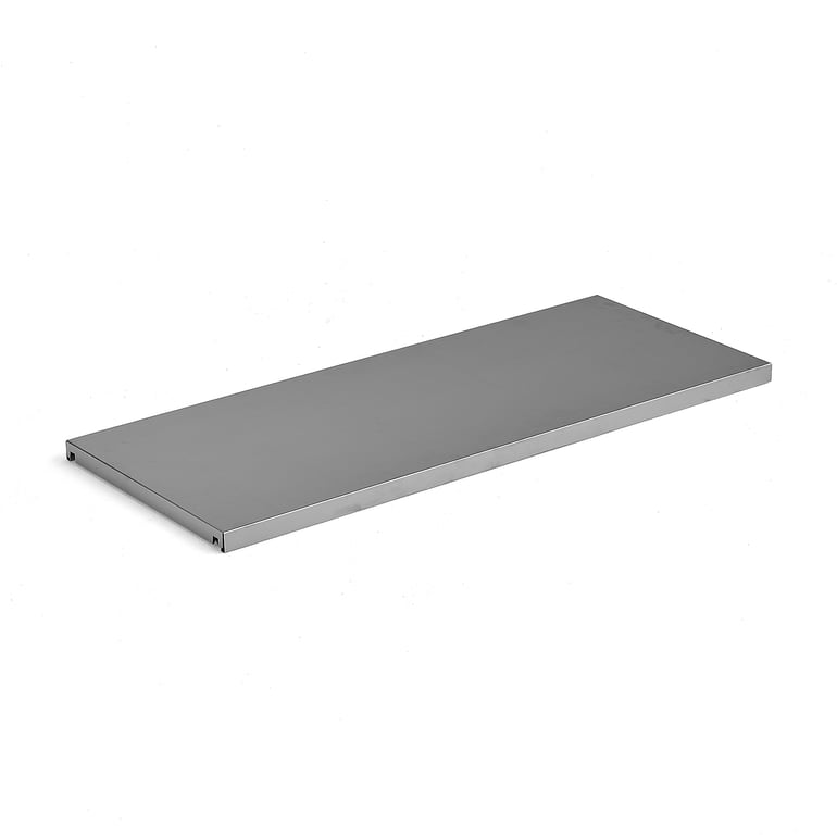 Hylle til lagerhylle PROOF, rustfritt stål, B1000 D400 mm | AJ Produkter