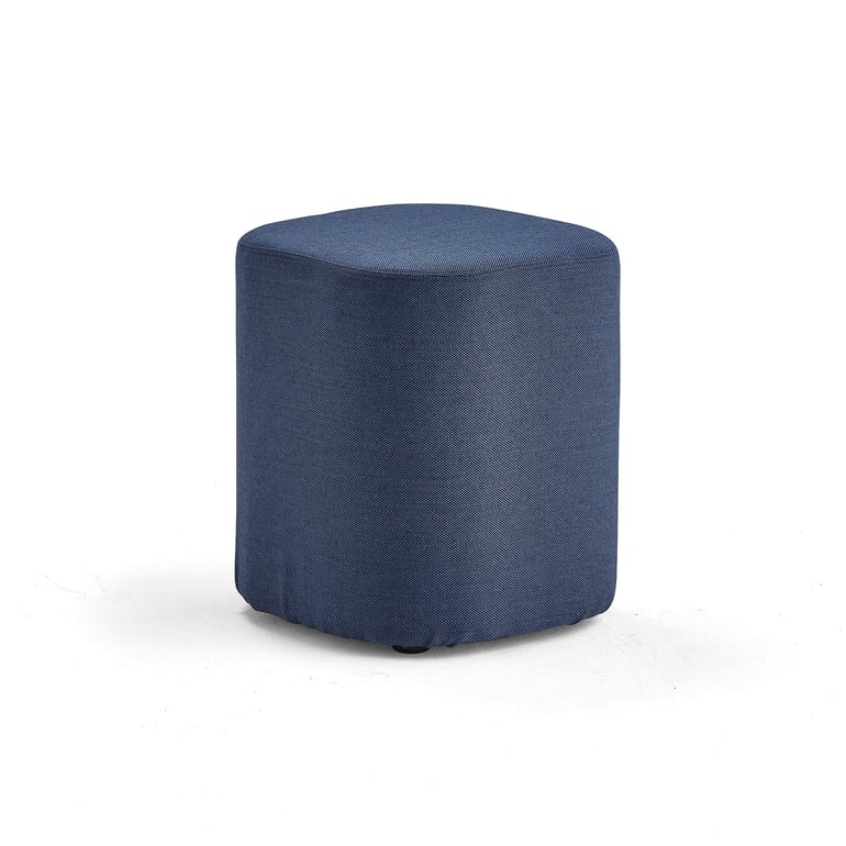 Levně Taburet COMFY, vlněný potah, námořnická modrá