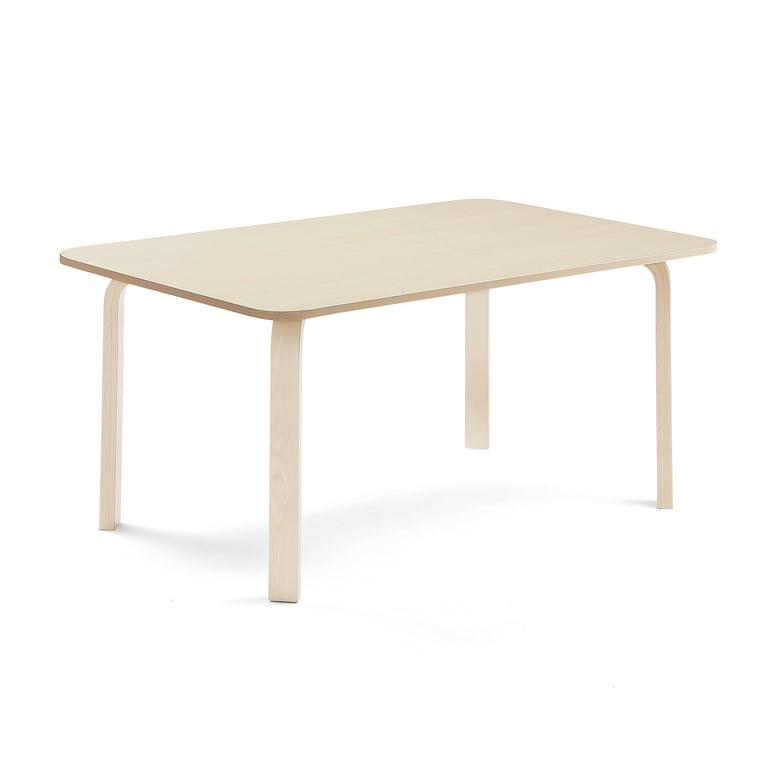 Levně Stůl ELTON, 1400x800x590 mm, bříza, akustická HPL deska, bříza