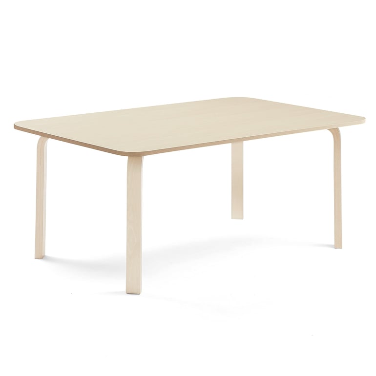 Levně Stůl ELTON, 1800x800x590 mm, bříza, akustická HPL deska, bříza