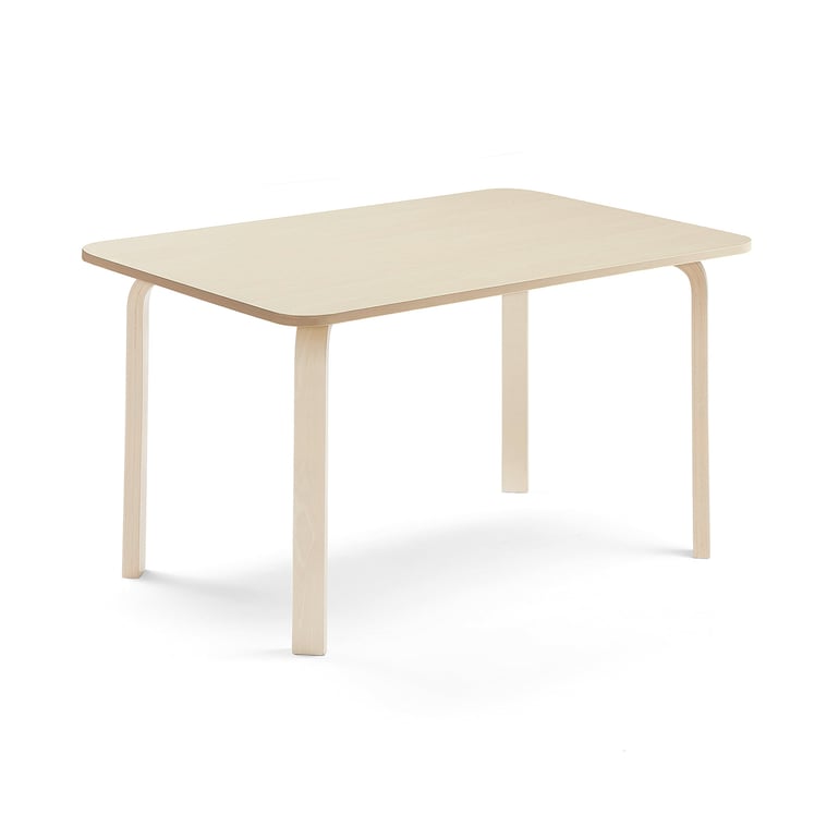 Levně Stůl ELTON, 1200x700x640 mm, bříza, akustická HPL deska, bříza