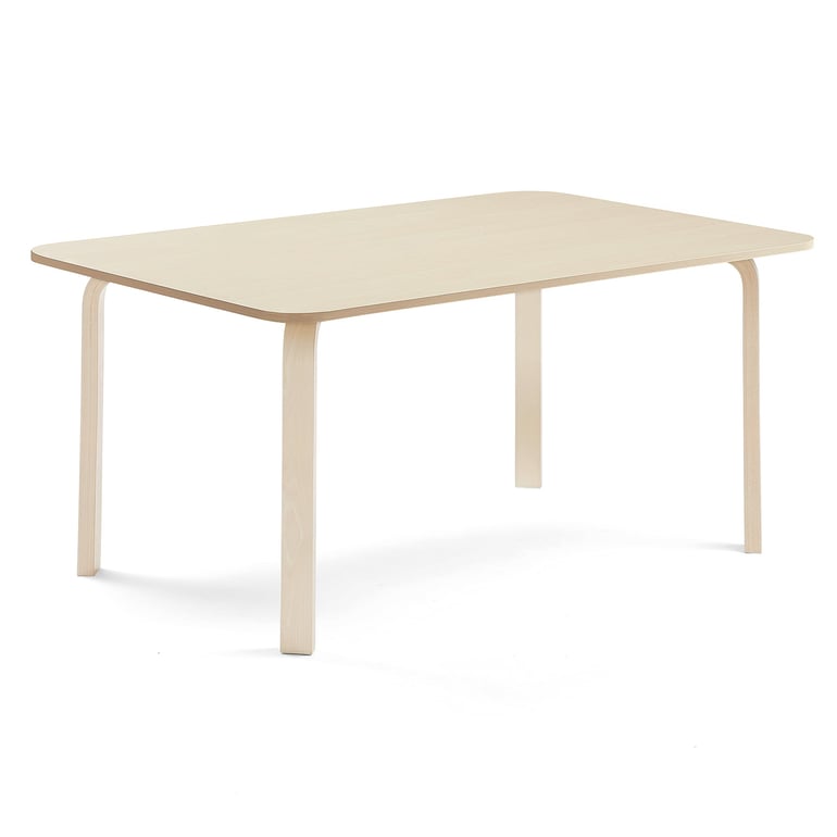 Levně Stůl ELTON, 1800x800x640 mm, bříza, akustická HPL deska, bříza