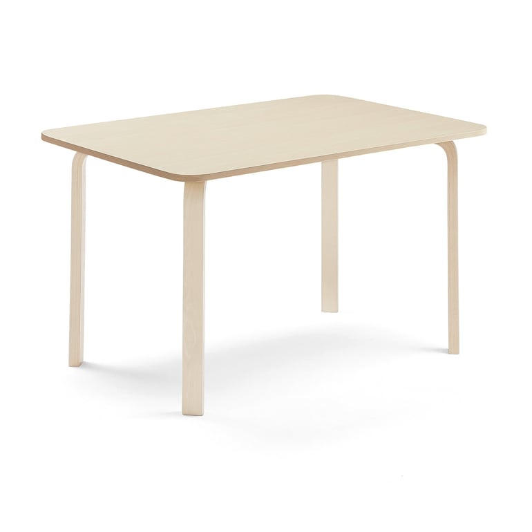 Levně Stůl ELTON, 1400x700x710 mm, bříza, akustická HPL deska, bříza