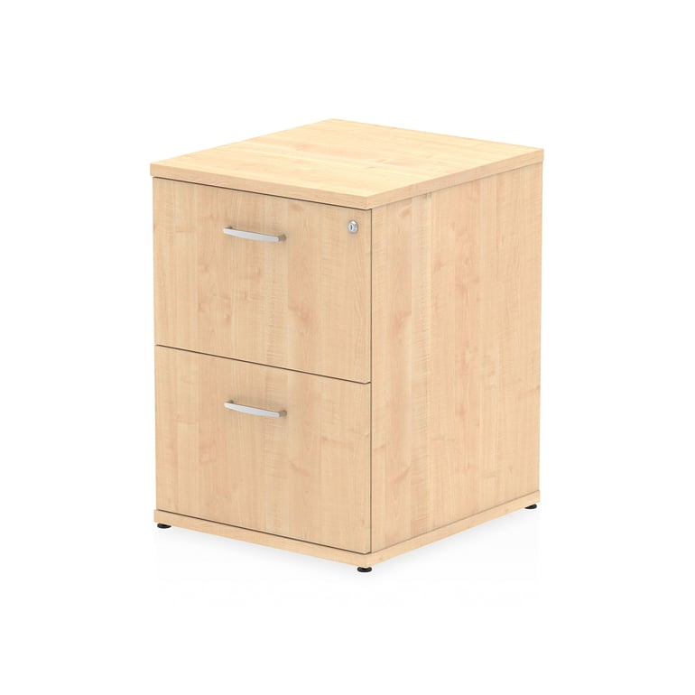 Filing cabinet RECORD, 2 drawers, 800x500x600 mm, maple laminate | AJ ...