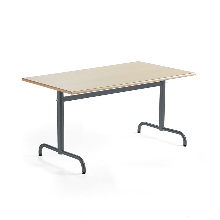 Levně Stůl PLURAL, 1400x800x720 mm, akustická HPL deska, bříza, antracitově šedá