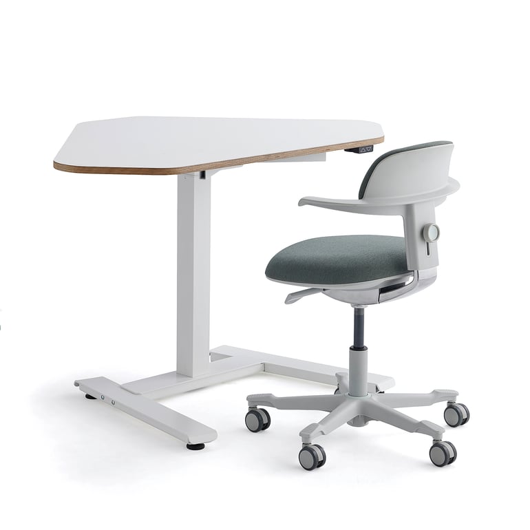 Package deal NOVUS + NEWBURY, 1 corner desk + 1 white/green office ...