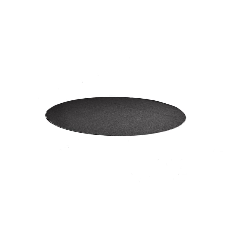 Levně Kulatý koberec ALVIN, Ø 3500 mm, černý