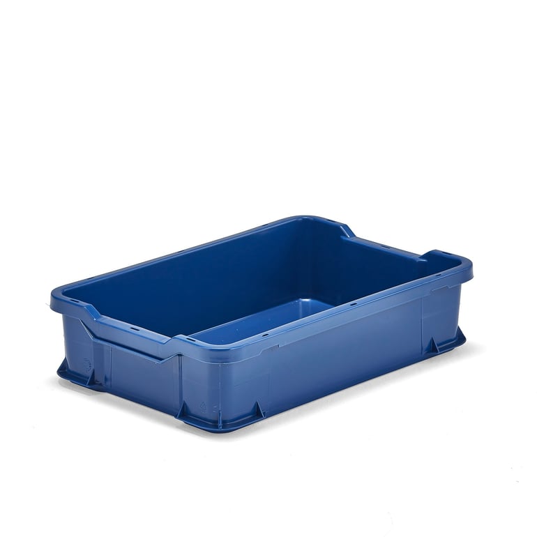 Module plastic box PRYCE, 600x400x145 mm, 24 L, blue | AJ Products UK