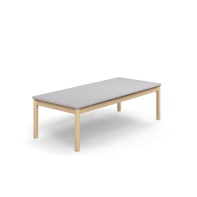 Levně Stůl DECIBEL, 1800x800x530 mm, akustická HPL deska, bříza/šedá