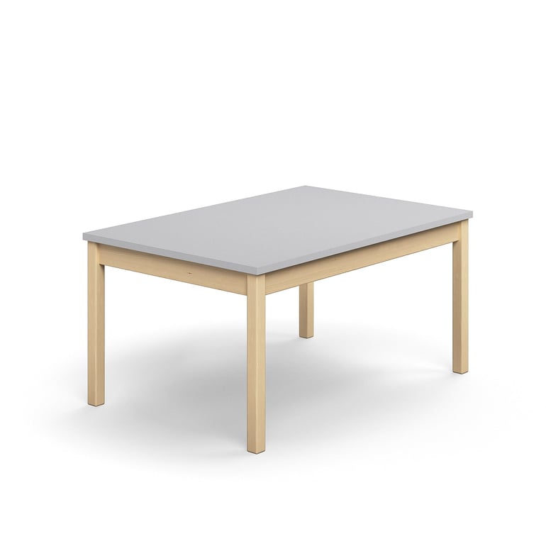 Levně Stůl DECIBEL, 1200x800x590 mm, akustická HPL deska, bříza/šedá