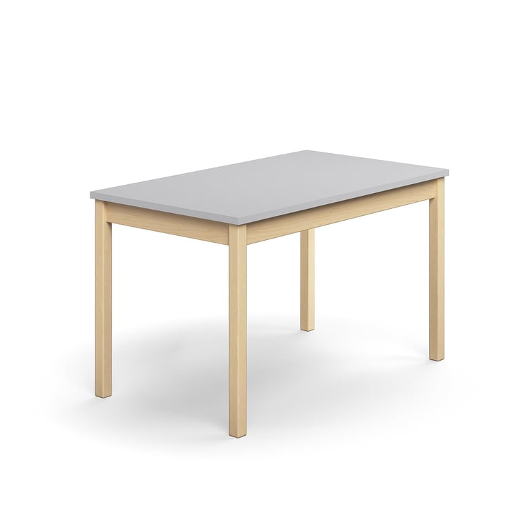 Levně Stůl DECIBEL, 1200x700x720 mm, HPL deska tlumící hluk, bříza/šedá