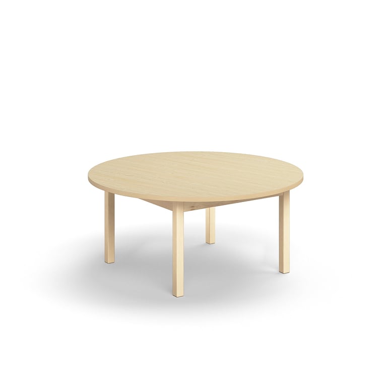 Levně Stůl DECIBEL, Ø1200x530 mm, akustická HPL deska, bříza