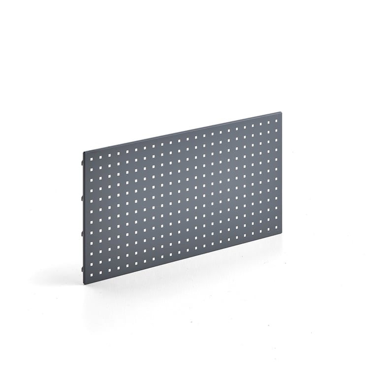 Levně Panel na nářadí k pracovnímu stolu ROBUST/SOLID, 900x475 mm, tmavě šedý