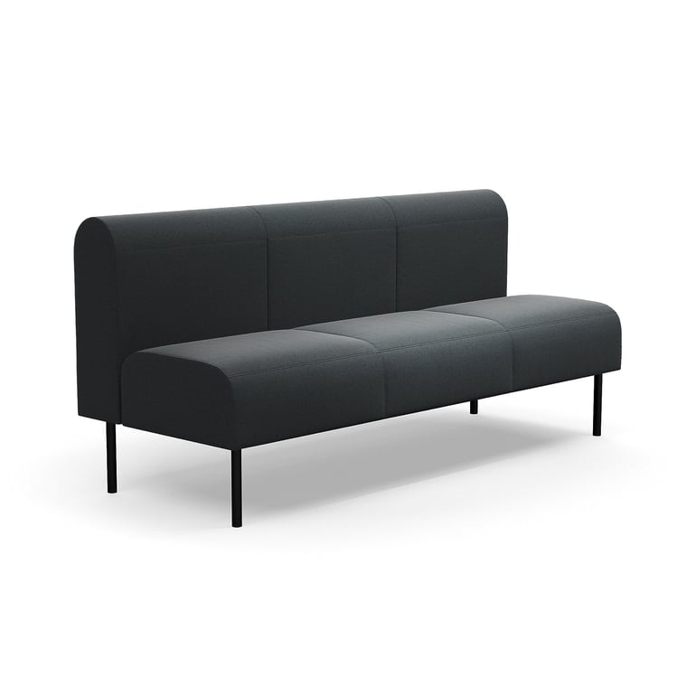 Levně Modulární sedačka VARIETY, 3místná, potahová látka Pod CS, antracitová