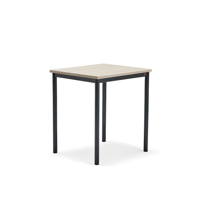 Levně Stůl BORÅS PLUS, 700x600x760 mm, antracitově šedé nohy, HPL deska, jasan