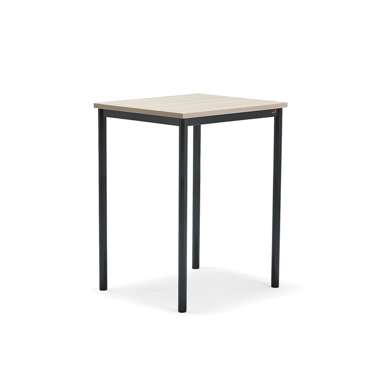 Levně Stůl BORÅS PLUS, 700x600x900 mm, antracitově šedé nohy, HPL deska, jasan