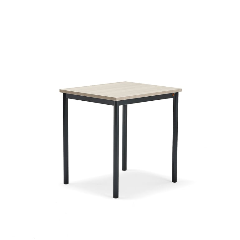 Levně Stůl SONITUS PLUS, 700x600x720 mm, antracitově šedé nohy, HPL deska tlumící hluk, jasan
