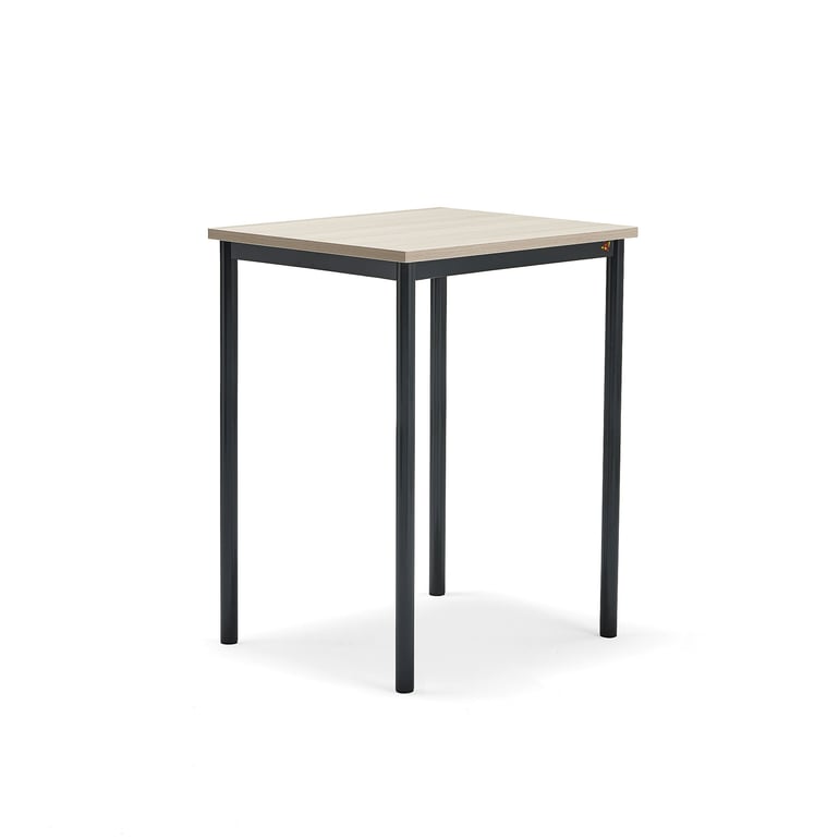 Levně Stůl SONITUS PLUS, 700x600x900 mm, antracitově šedé nohy, HPL deska tlumící hluk, jasan