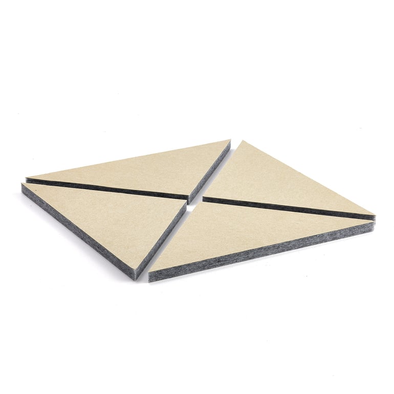 Levně Akustický panel PATTERN, 600x600x40 mm, bal. 4 ks, žlutý