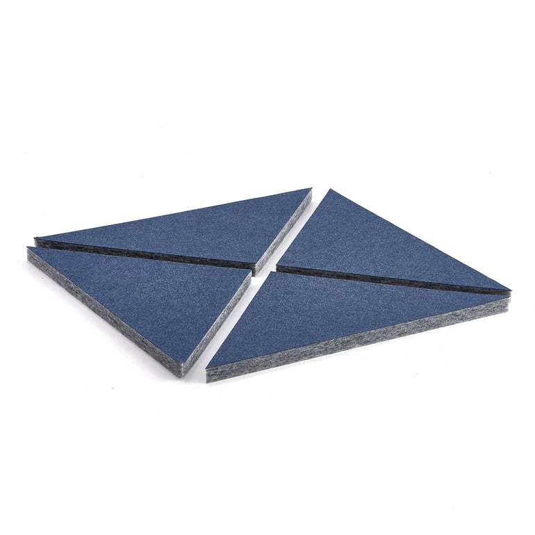Levně Akustický panel PATTERN, 600x600x40 mm, bal. 4 ks, modrý
