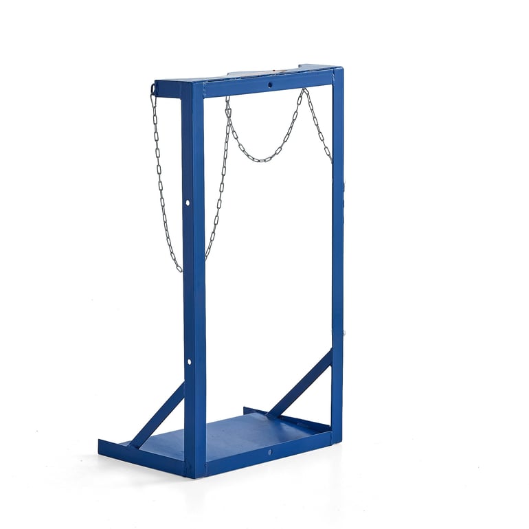 Gas cylinder rack, for 2 x 40-50 L steel cylinders | AJ Products UK