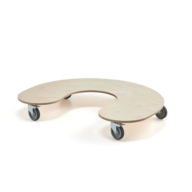 Stolík v tvare podkovy JOLLY, 1250x1000x165 mm, breza