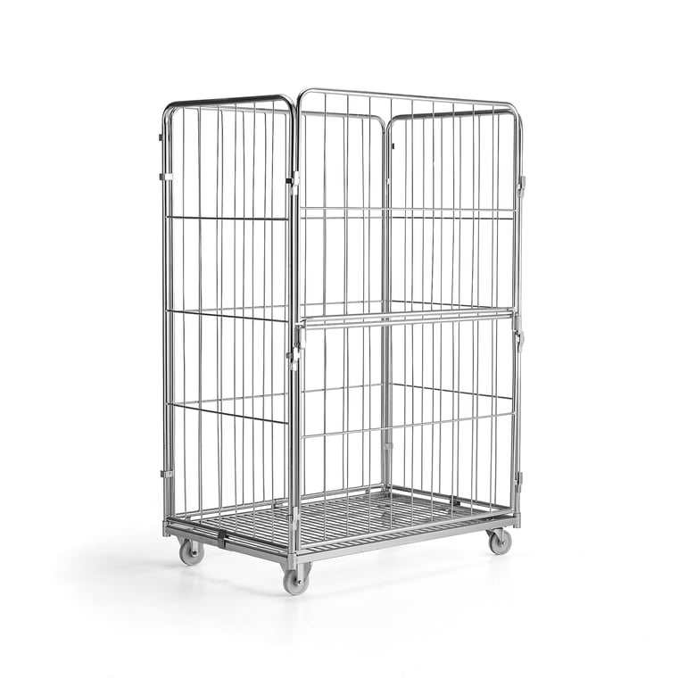 Roll container march 400 kg load 1200x800x1800 mm aj products ie