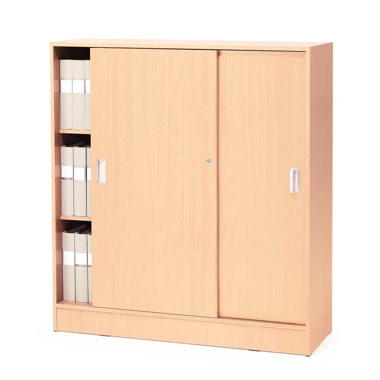 Levně Skříň s posuvnými dveřmi FLEXUS, 1325x1200x415 mm, buk