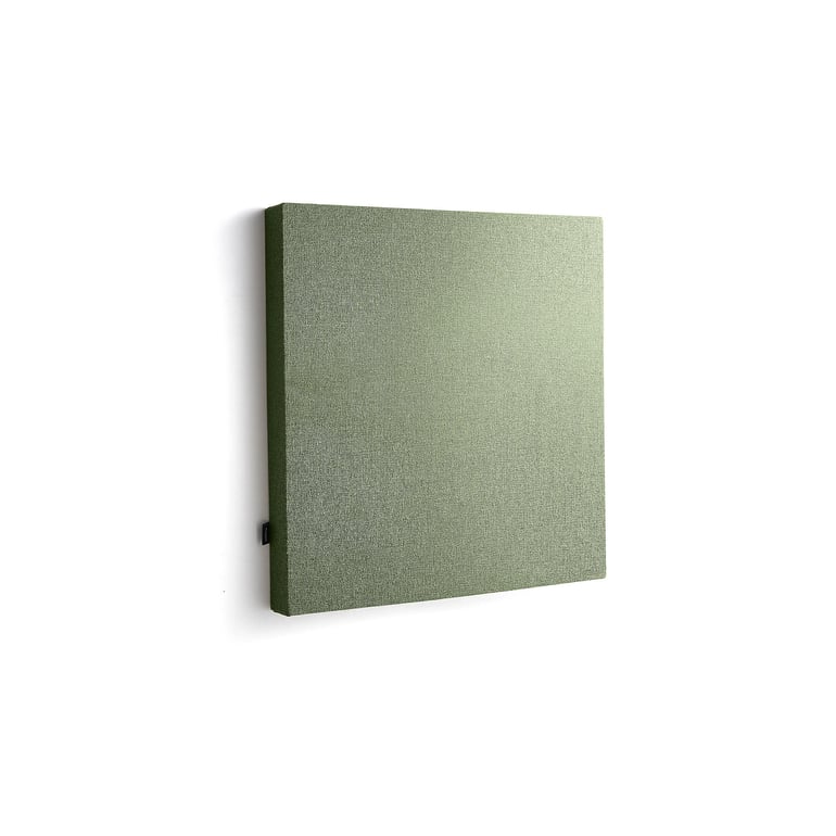 Levně Akustický panel POLY, čtverec, 600x600x56 mm, nástěnný, zelená