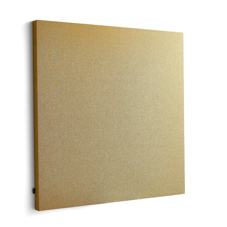 Levně Akustický panel POLY, čtverec, 1180x1180x56 mm, nástěnný, žlutá