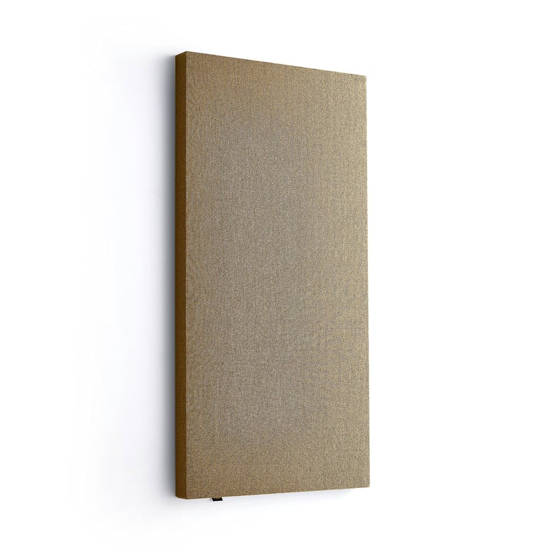 Levně Akustický panel POLY, obdélník, 600x1180x56 mm, nástěnný, žlutá