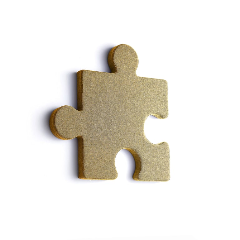 Levně Akustický panel POLY, puzzle, 700x700x50 mm, nástěnný, žlutá