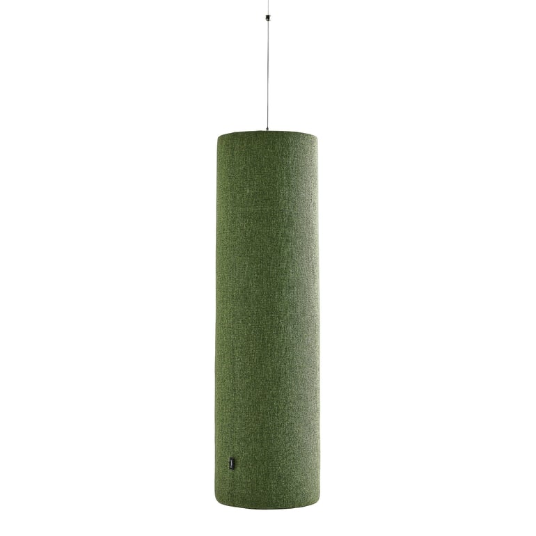 Levně Akustický panel POLY, válec, Ø280x1000 mm, závěsný, zelená