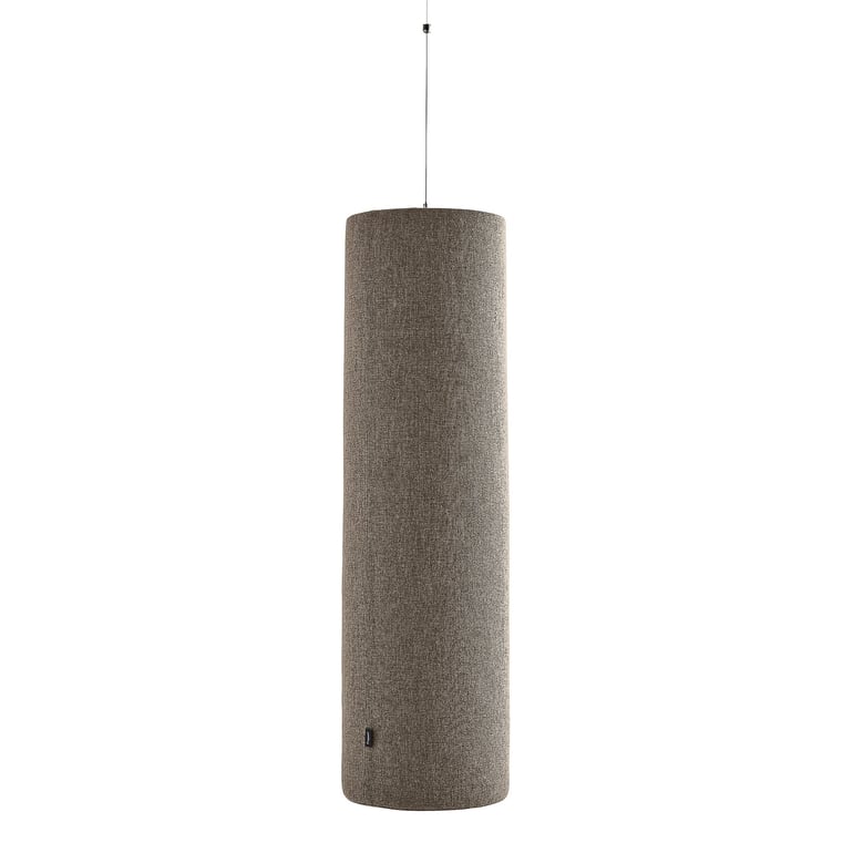 Levně Akustický panel POLY, válec, Ø280x1000 mm, závěsný, hnědá
