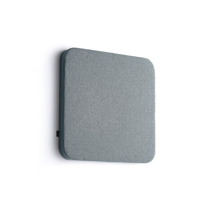 Acoustic panel POLY, rounded corners, 600x600x56 mm, wall mounted ...