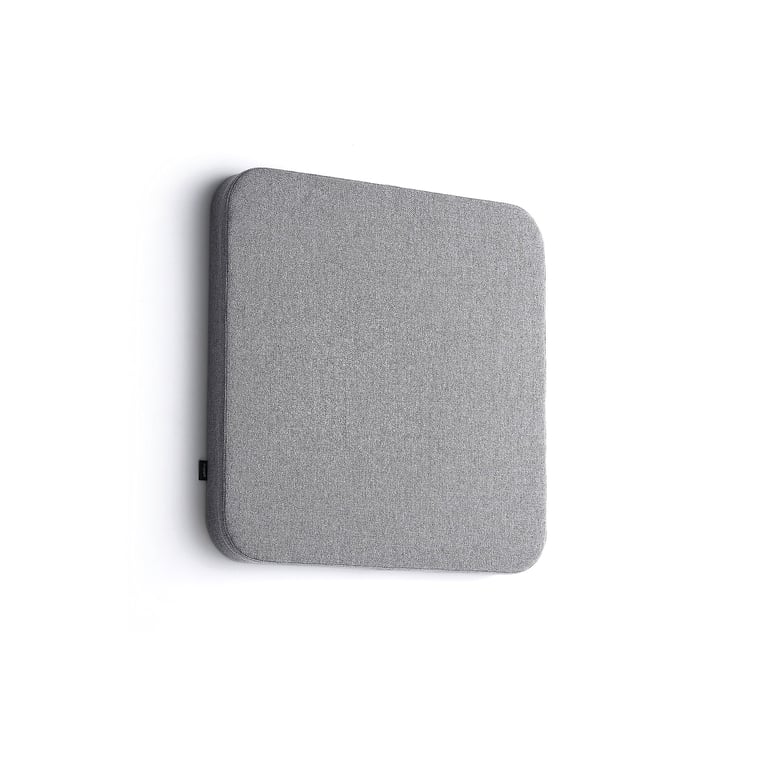 Levně Akustický panel POLY, zaoblené rohy, 600x600x56 mm, nástěnný, fialová