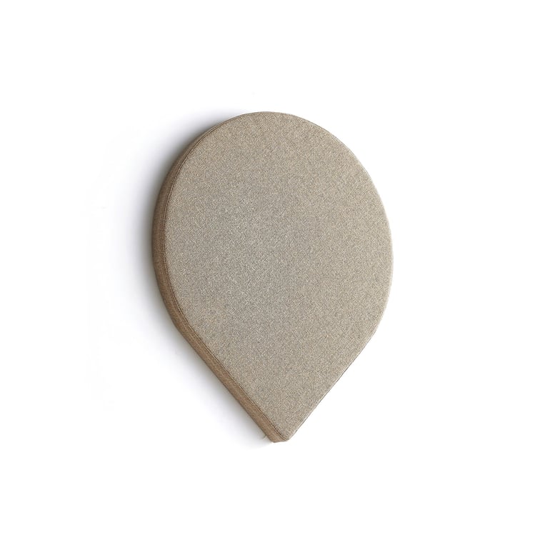Levně Akustický panel POLY, kapka, 725x600x56 mm, nástěnný, béžová