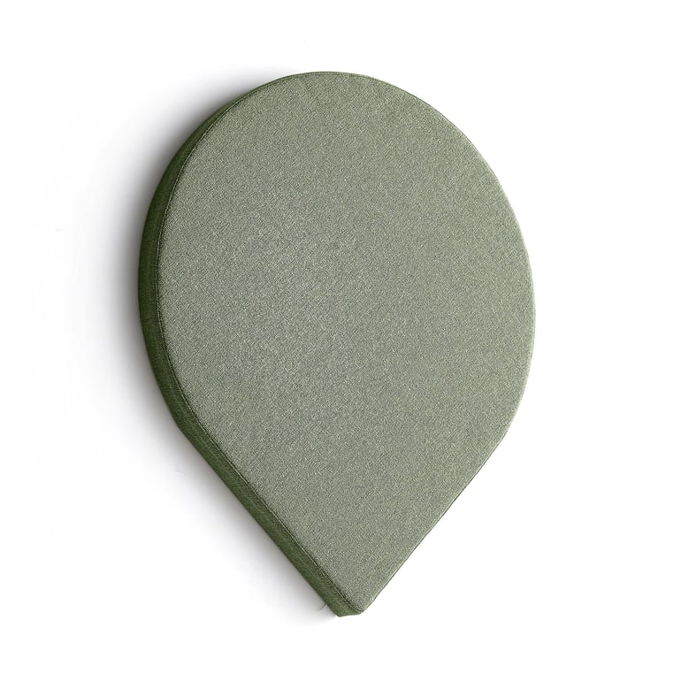Levně Akustický panel POLY, kapka, 965x800x56 mm, nástěnný, zelená