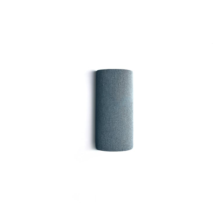Levně Akustický panel POLY, půlválec, Ø280x500 mm, nástěnný, světle modrá