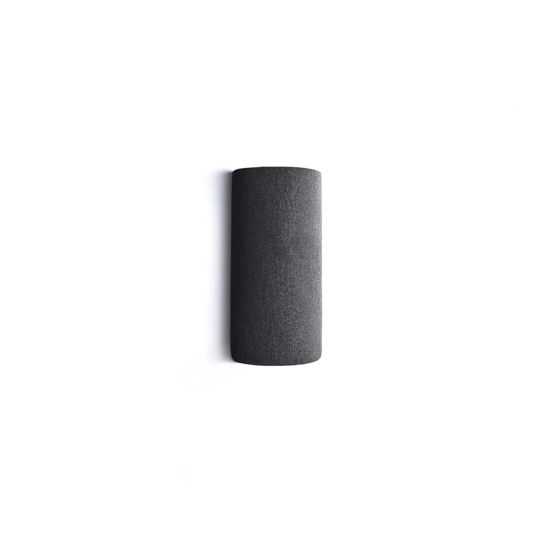 Levně Akustický panel POLY, půlválec, Ø280x500 mm, nástěnný, tmavě šedá