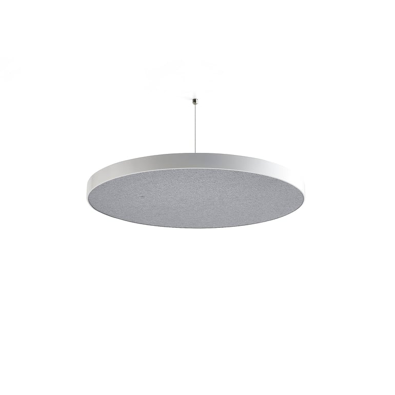 Levně Akustický panel GRACE, kruh, Ø580x52 mm, závěsný, světle šedá