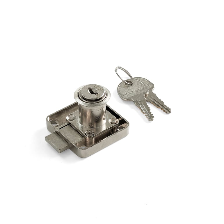 Cylinder lock for personal storage QBUS, 2 keys | AJ Products UK