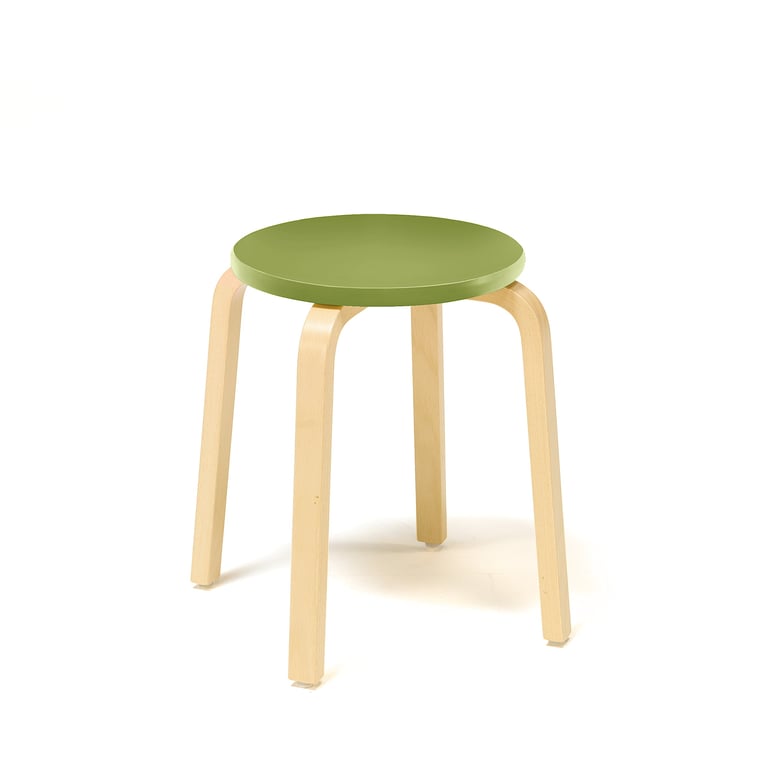 Levně Stolička NEMO, výška 430 mm, bříza, zelená
